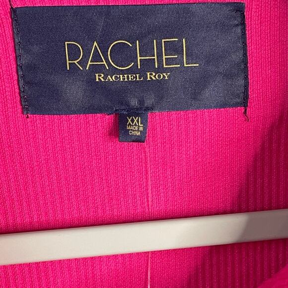 RACHEL‎ Rachel Roy Destructed Hem Corduroy Jacket in Lotus Pink Size XXL NWT - Picture 10 of 12